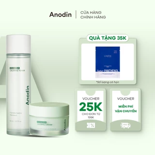 Combo làm dịu cho da dầu mụn, da Anodin Kavakava Calming (Toner + Cream)