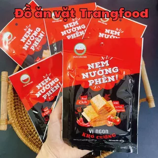 Bịch 30 Gói Nem Nướng Phên Snack Cay Cay Xé Miếng Nội Địa, Đồ ăn vặt Trangfood