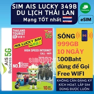 Sim du lịch Thái Lan AIS TRAVELER 30GB tốc độ 5G nghe gọi nội mạng không giới hạn