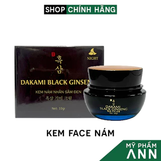 Kem Face Nám Nhân Sâm Đen Dakami Black Ginseng Chính Hãng 33gr