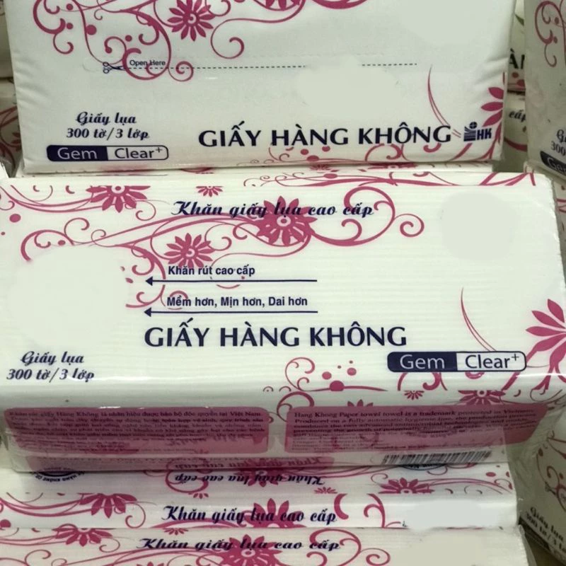 khăn lụa cao cấp 300 tờ - khăn giấy cao cấp dai , mềm , mịn hàng việt nam chất lượng cao