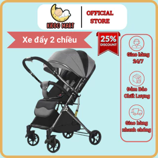 Xe đẩy gấp gọn cho bé Kiddo Mart xe đẩy 2 chiều đi du lịch, đi chơi tiện lợi cho mẹ và bé