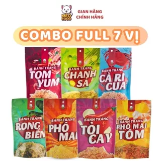 COMBO 7 VỊ BÁNH TRÁNG MÈO FOOD