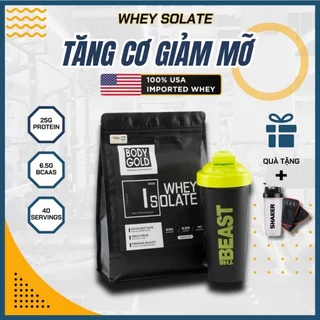 Whey Isolate Tăng Cơ Giảm mỡ Body Gold Túi 1KG Tặng Bình Lắc ( Hàng Chính Hãng)