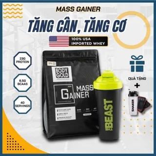 Mass Gainer Hight Protein Sữa Tăng Cân Tăng Cơ Body Gold túi 1,5kg + Tặng Bình Lắc 700ml