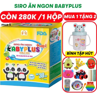 ❤️MUA 1 TẶNG 3 ❤️BABYPLUS-Siro Ăn Ngon Baby Plus,Giúp Bé Hết Biếng Ăn, Hết Táo Bón,Tăng Cân, KÈM QUÀ