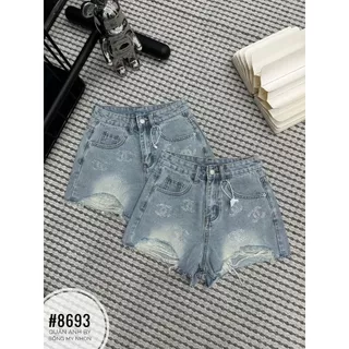 Quần jeans mềm đính đá X rách 8693 (kèm ảnh thật )