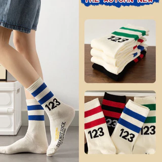 Tất cao cổ Hàn Quốc 123 phong cách độc lạ cá tính chất liệu cotton cho nam nữ