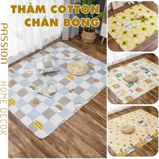 Thảm lót sàn cotton phong cách Nhật bản