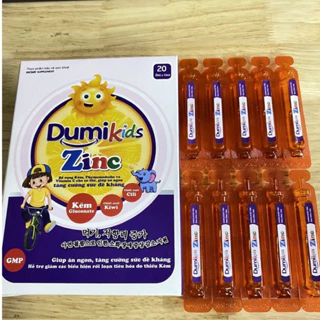 Bổ Sung Kẽm, Thymomodilin Dumikids ZinC - Vitamin C, B2, Tăng cường sức đề kháng, Bé Ăn Ngon - Hộp 20 ống