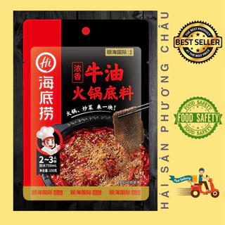 [HỎA TỐC SG] Cốt lẩu bò cay thơm Haidilao 150g - gia vị lẩu thượng hạng