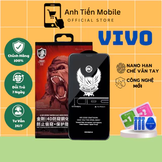 Cường Lực Vivo Full Màn KingKong  Y01/Y02/Y12/Y12S/Y20/Y21/Y30/Y31/Y51/Y52/Y33/Y33S/Y55/Y11/Y12/Y15/Y55