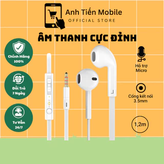 Tai Nghe Có Dây - Âm Thanh Cực Đỉnh - Hàng Chính Hãng - Tương Thích Tất Cả Jack 3.5mm