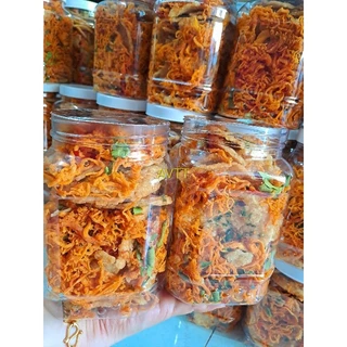 Cơm cháy mắm hành mix khô gà lá chanh hộp 500gram