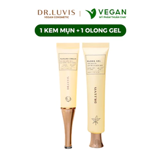 [1 kem mụn + 1 sữa rửa mặt] Kem mụn Tamanu cream, Olong Gel Dr.Luvis làm sạch và giảm mụn hiệu quả