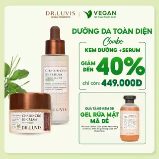 Combo dưỡng da toàn diện serum + kem dưỡng chiết xuất Mã đề 10% Niacinamide