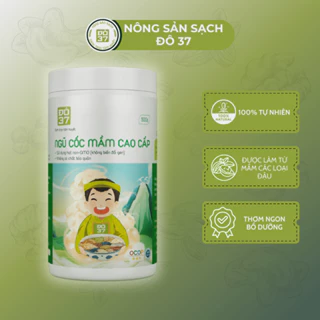 Bột Ngũ Cốc Mầm Cao Cấp OCOP ĐÔ 37 Dinh Dưỡng Từ Các Loại Hạt Thơm Ngon Bổ Dưỡng Tiện Hũ 500 Gram