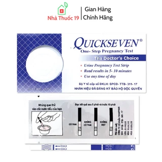 [Che tên kín đáo] Que thử thai nhanh Quick strip, Quickseven - phát hiện thai sớm, nhanh chóng, tiện lợi, chính xác