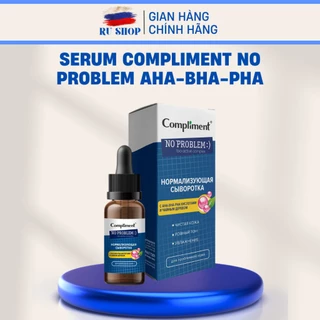 Serum Compliment No problem AHA-BHA-PHA giảm mụn, mờ thâm, se lỗ chân lông cho da dầu mụn 27ml