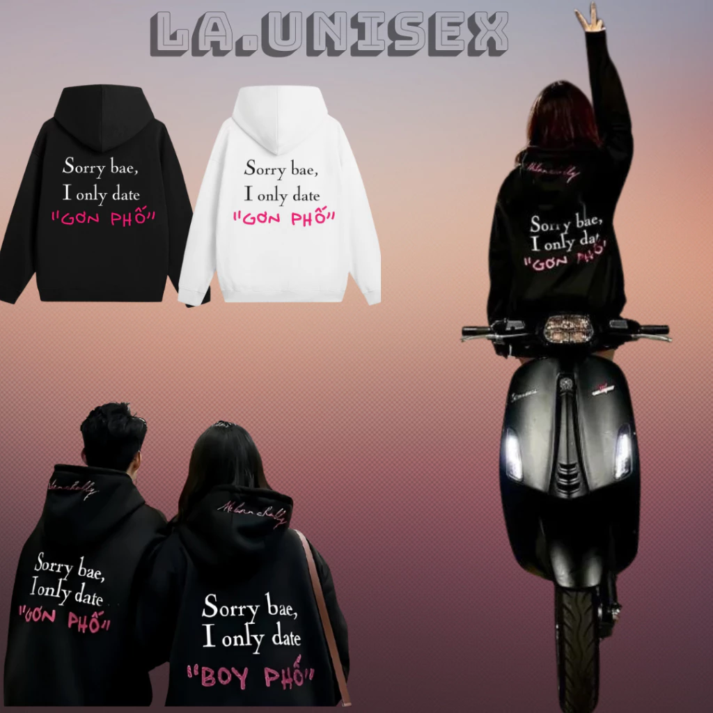 [ FREESHIP] Áo khoác hoodie sorry babe I ONLY DATE BOY PHỐ Girl Phố nam nữ nỉ bông siêu dày