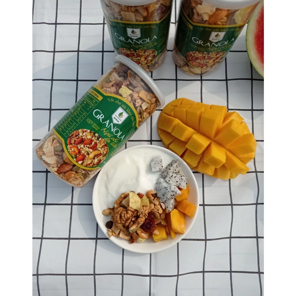 Ngũ cốc ăn liền granola ăn kiêng, giảm cân dinh dưỡng