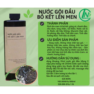 Dầu gội lên men Bồ Kết_HTX Lục Ngạn Xanh_An toàn_lành tính