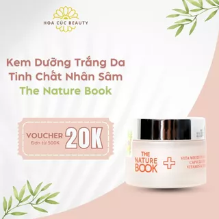 Kem Dưỡng Trắng Da Tinh Chất Nhân Sâm Kết Hợp Vitamin The Nature Book Tái Sinh Làn Da Trắng Hồng 50g