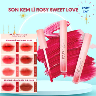 Son thỏi sáp ROSY SWEETLOVE hàng chính hãng, không chì, siêu lì, mềm môi,<màu Cam Đào>