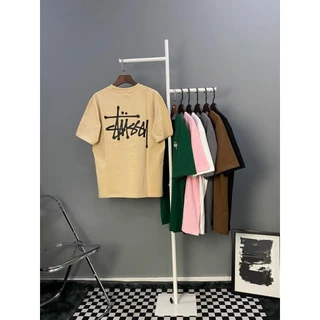 Áo Phông STUSSY Nam Nữ Unisex Form Rộng Họa Tiết Chữ Đỏ, Áo Thun Cotton Thời Trang Cool Ngầu Phối Đồ Cực Chất