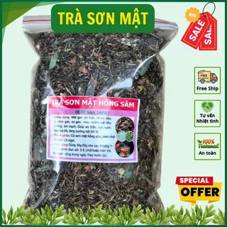 Trà sơn mật hồng sâm loại túi Zip 1Kg - Thanh nhiệt giải độc, mát gan