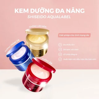 Kem Dưỡng Trắng Da Nhật Bản Shiseido Aqualabel, giữ ẩm, làm trắng, chống lão hoá, thấm nhanh 5 trong 1 Nhật Bản 90g