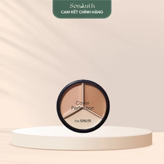 Che khuyết điểm The saem Cover Perfection Triple Pot Concealer 4,5g