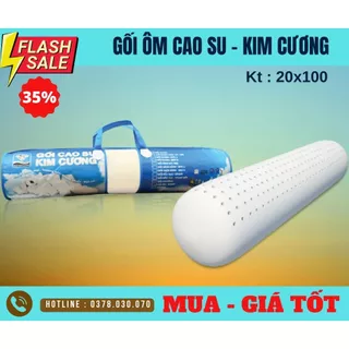 Gối ôm cao su thiên nhiên kim cương 20X100cm