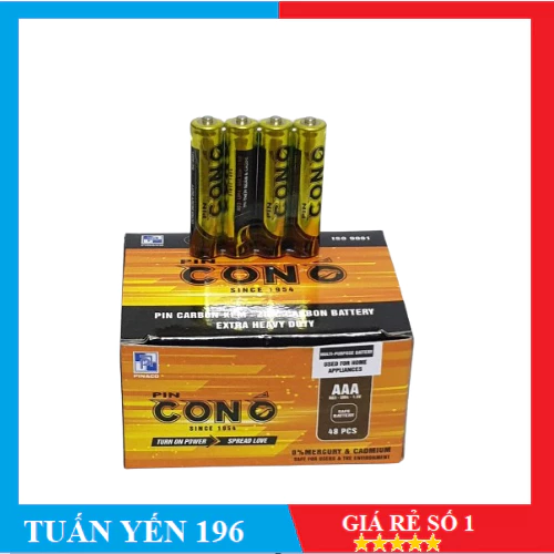 [HỎA TỐC 2H] Hộp 40 Viên Pin Con Ó 3A Loại Mới sử dụng đồng hồ treo tường, remote tivi, máy lạnh, đồ chơi trẻ em