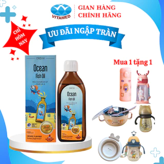 OCEAN Fish Oil bổ sung Omega EPA DHA cho bé giúp phát triển trí não thị lực (150ml)