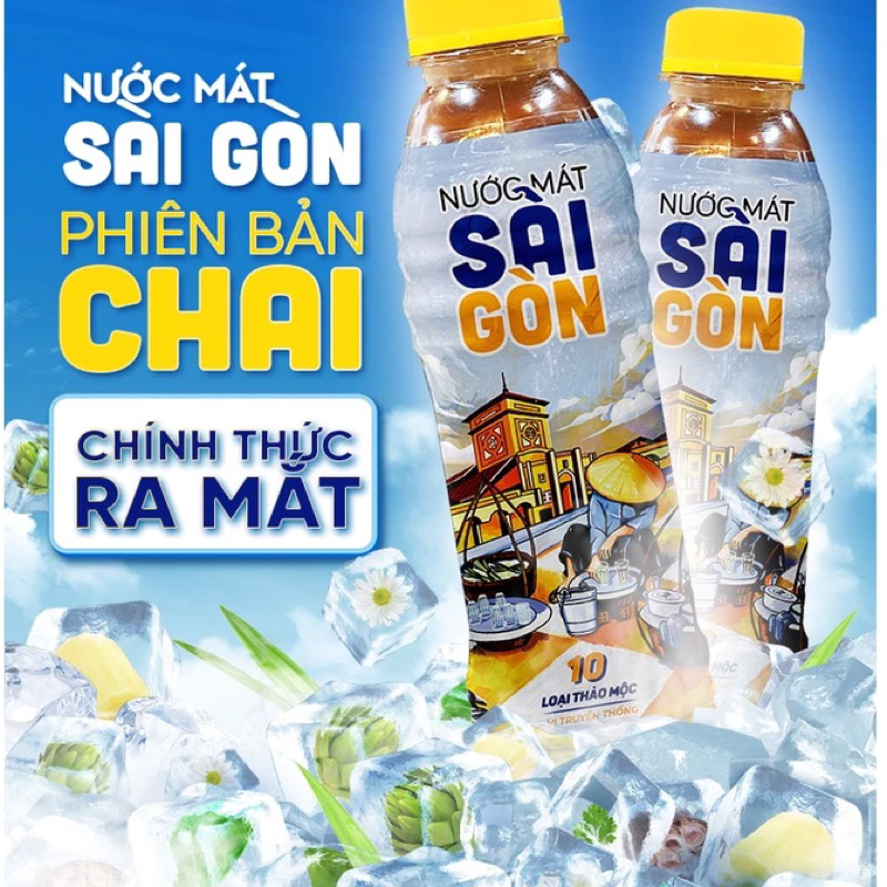 1 THÙNG (CHAI) NƯỚC MÁT SÀI GÒN VỊ TRUYỀN THỐNG COLOR MAN (24 x 500ml).