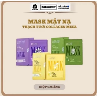 Mask Thạch Tươi Collagen MEEA ORGANIC Hộp 5 Miếng