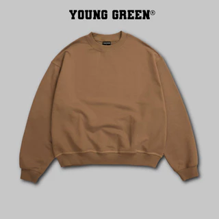 Áo Sweater Young Green Brown Cổ Tròn T-Shirt Nam Nữ