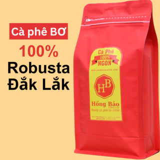 Cà phê Truyền thống chuyên Đen - 100% Robusta Đắk Lắk có Bơ - cafe Hạt/cafe Bột - Hỏa tốc HCM - Hồng Bảo