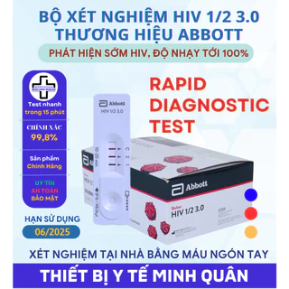 Bộ test xét nghiệm HIV, phát hiện sớm HIV thương hiệu Abbott