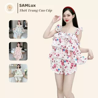 Đồ bộ CÁNH TIÊN TẦNG, set đồ ngủ nữ mặc nhà đũi xốp, quần áo freesize dễ thương, mã CTT002