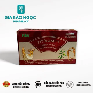 FITOGRA-f hỗ trợ bổ thận,tráng dương(Hộp 20 viên)