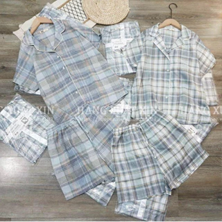 Bộ pyjama áo và quần đùi UNI hàng xuất dư xịn