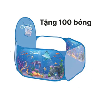 Nhà Banh Tặng 100 Bóng Cho Bé