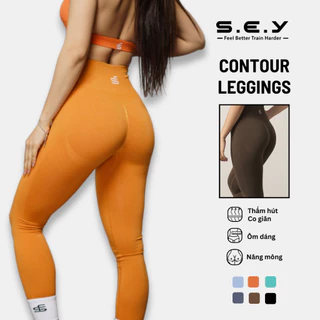 Quần legging thể thao tập gym yoga chất liệu co giãn 4 chiều SEY Contourn Seamless nhiều màu