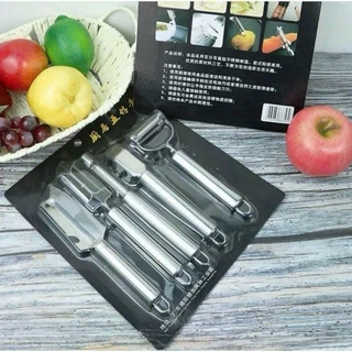 Bộ 5 Món Dao Bào Rau Củ Quả Đa Năng, Chất Liệu Inox Không Gỉ Chắc Chắn Siêu Tiện Dụng