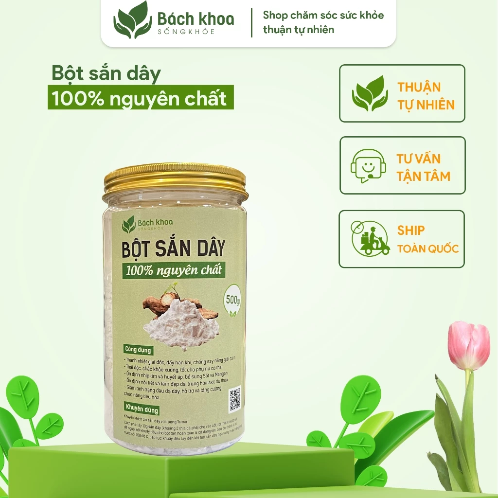 Bột Sắn Dây Nguyên Chất 100% Thơm Ngon Trắng Sạch