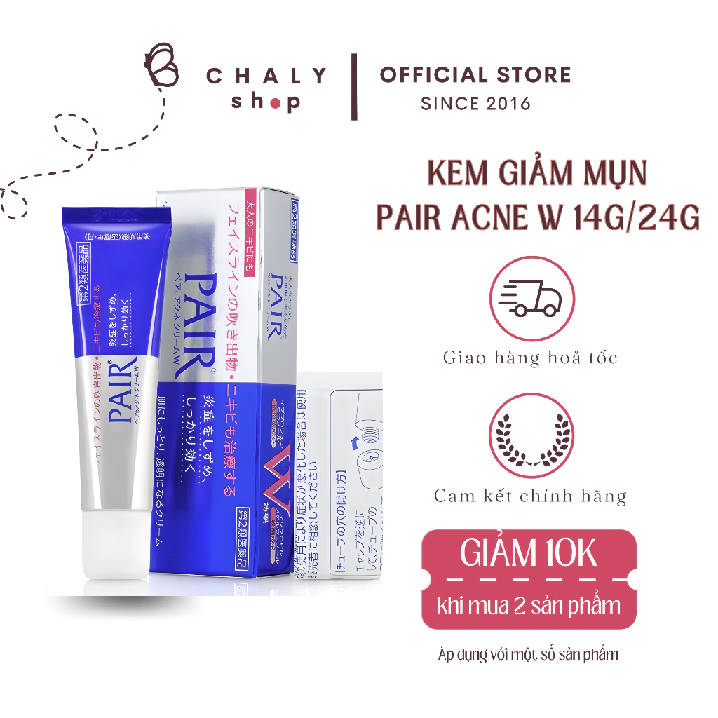 Kem Pair Acne W Cream Nhật | Kem giảm mụn, ngừa mụn hiệu quả hàng đầu tại Nhật