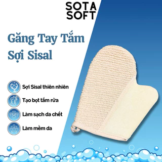 Găng Tay Tắm Sợi Sisal Tẩy Da Chết