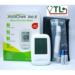 kèm 10 que kim - Máy đo đường huyết Viva Chek INO X  - Bảo hành trọn đời